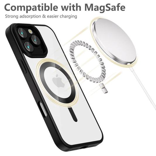 Étui MagSafe pour Apple iPhone 16 Pro, Tech-Protect, Magflex Satin, noir