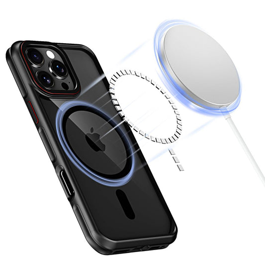 Étui MagSafe pour Apple iPhone 16 Pro Max, Tech-Protect, Maghybrid, noir