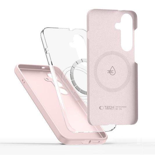 Étui MagSafe pour Apple iPhone 16e, Tech-Protect, Silicone Liquide, Rose