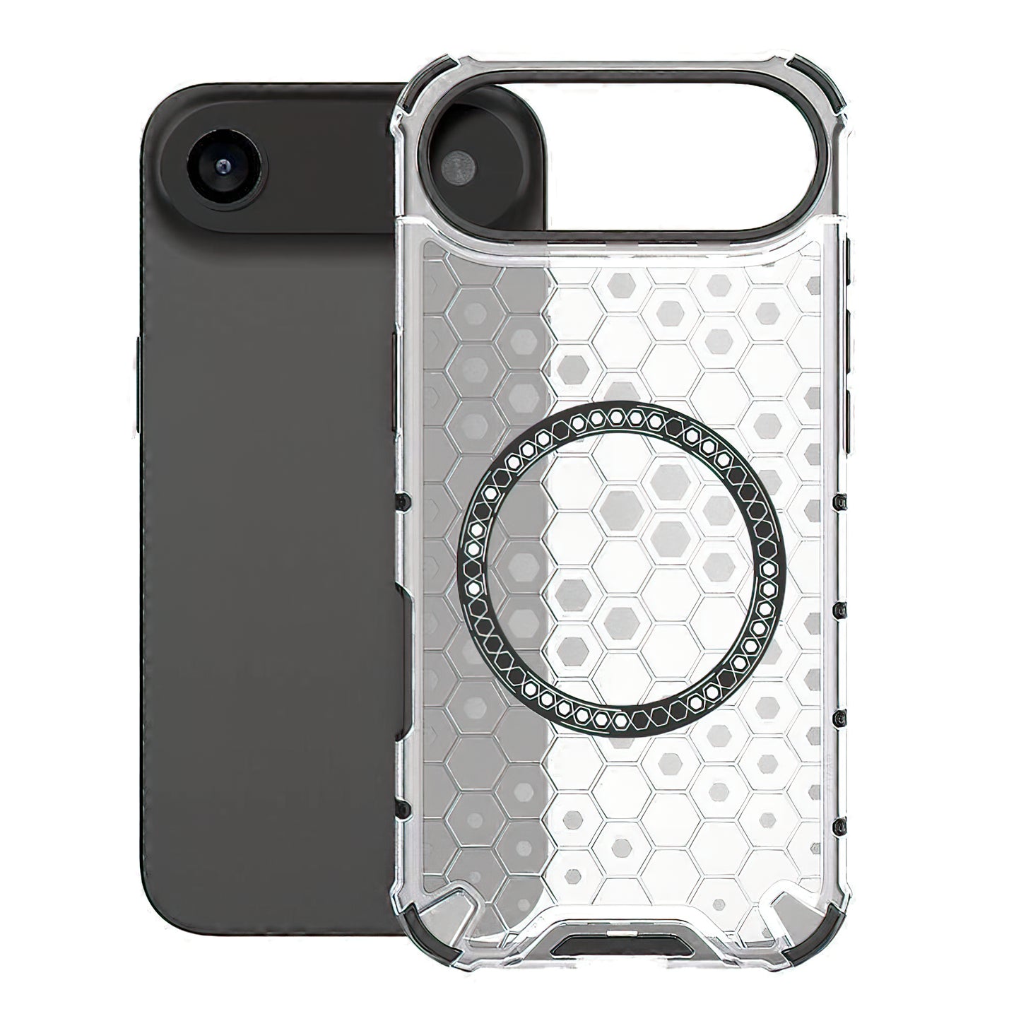 Coque MagSafe pour Apple iPhone 17 Air, Techsuit, HoneyComb Shield, Blanche
