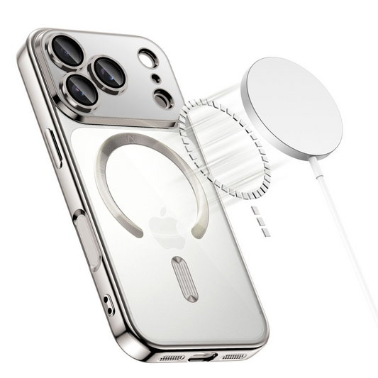 Étui MagSafe pour Apple iPhone 17 Pro, Tech-Protect, Magflex, Argenté