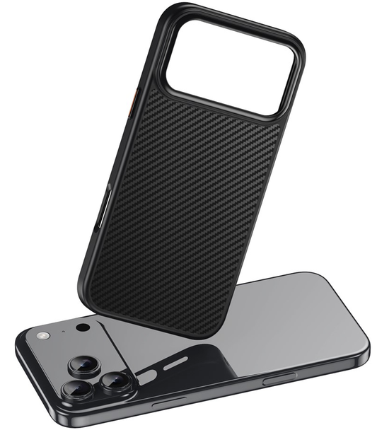 Coque MagSafe pour Apple iPhone 18 Pro Max / 17 Pro Max, OEM, Carbone, Noire