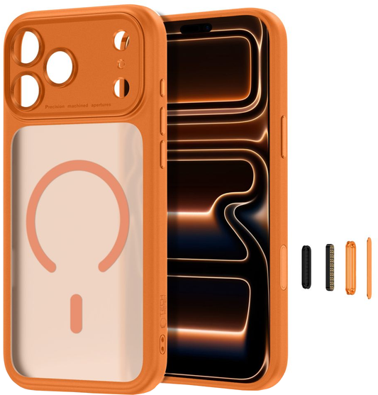 MagSafe Case for Apple iPhone 18 Pro Max / 17 Pro Max, Tech-Protect, MagPeak CC, Matte Orange