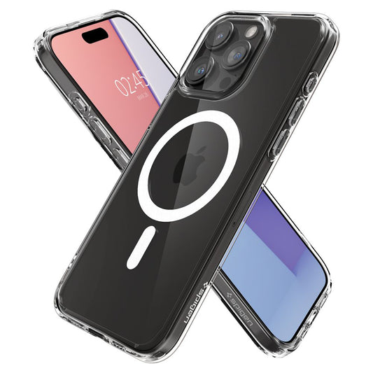 Coque MagSafe pour Apple iPhone 15 Pro, Spigen, Ultra Hybrid, Blanche ACS06715
