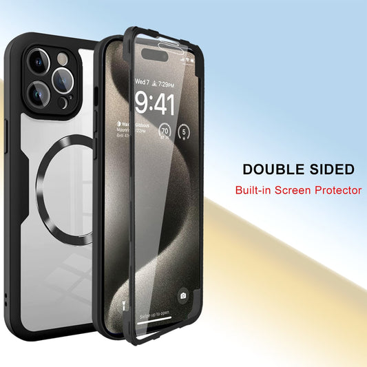 Coque MagSafe pour Apple iPhone 17 Air, Techsuit, ColorVerse 360, Noire