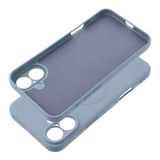 Coque MagSafe pour Apple iPhone 17e / 16e, OEM, Silicone Mag, Bleue
