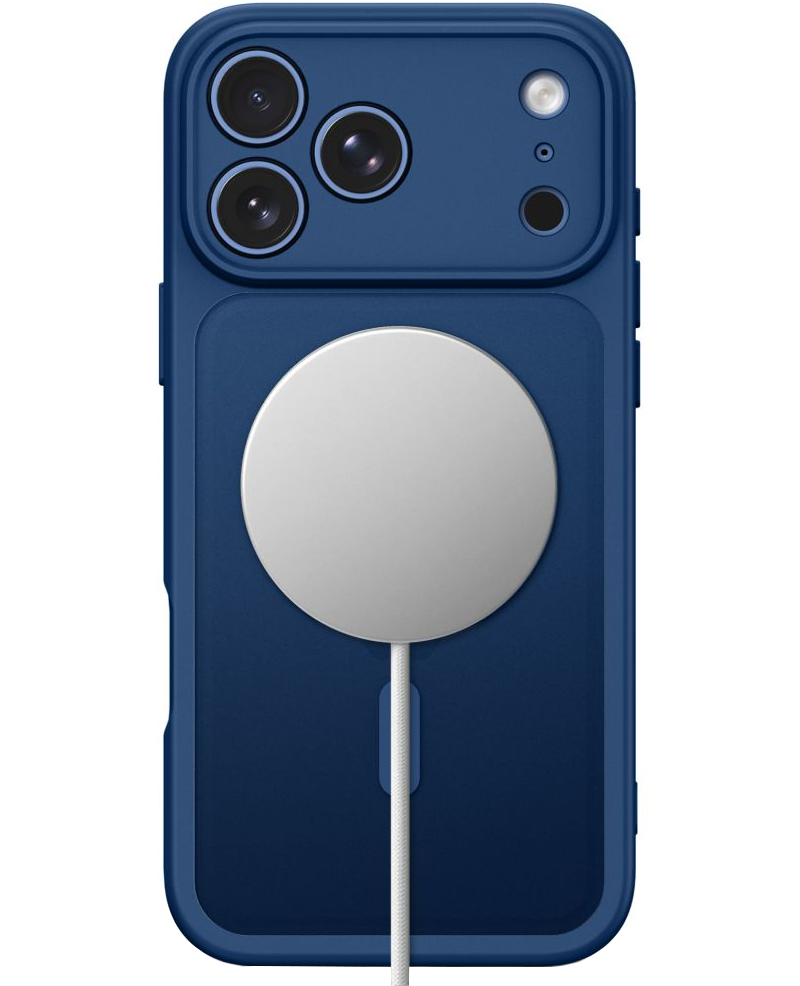 Coque MagSafe pour Apple iPhone 18 Pro Max / 17 Pro Max, Tech-Protect, BasicMag, Bleu Marine Mat