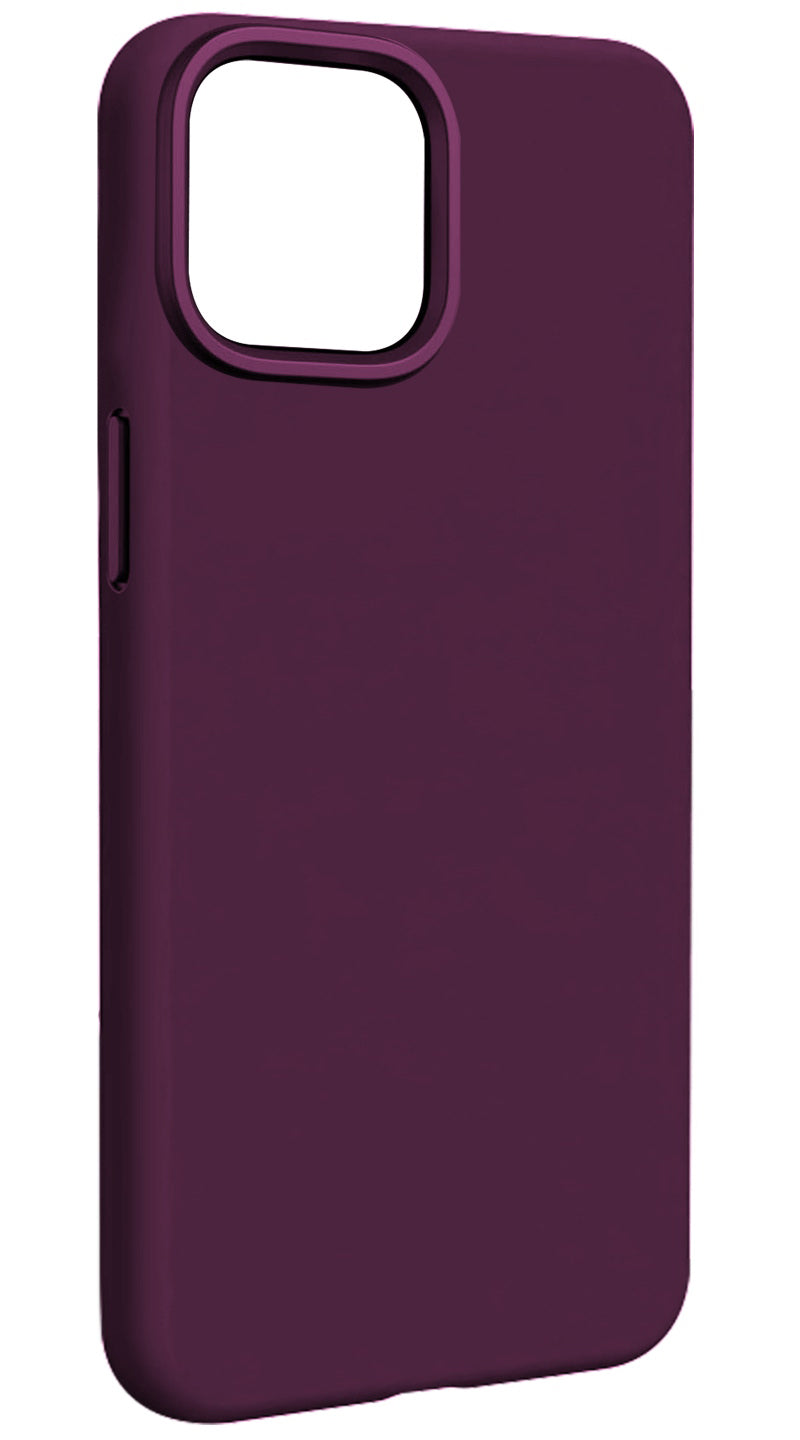Coque MagSafe pour Apple iPhone 15, Etteri, Silicone Mag, Bordeaux