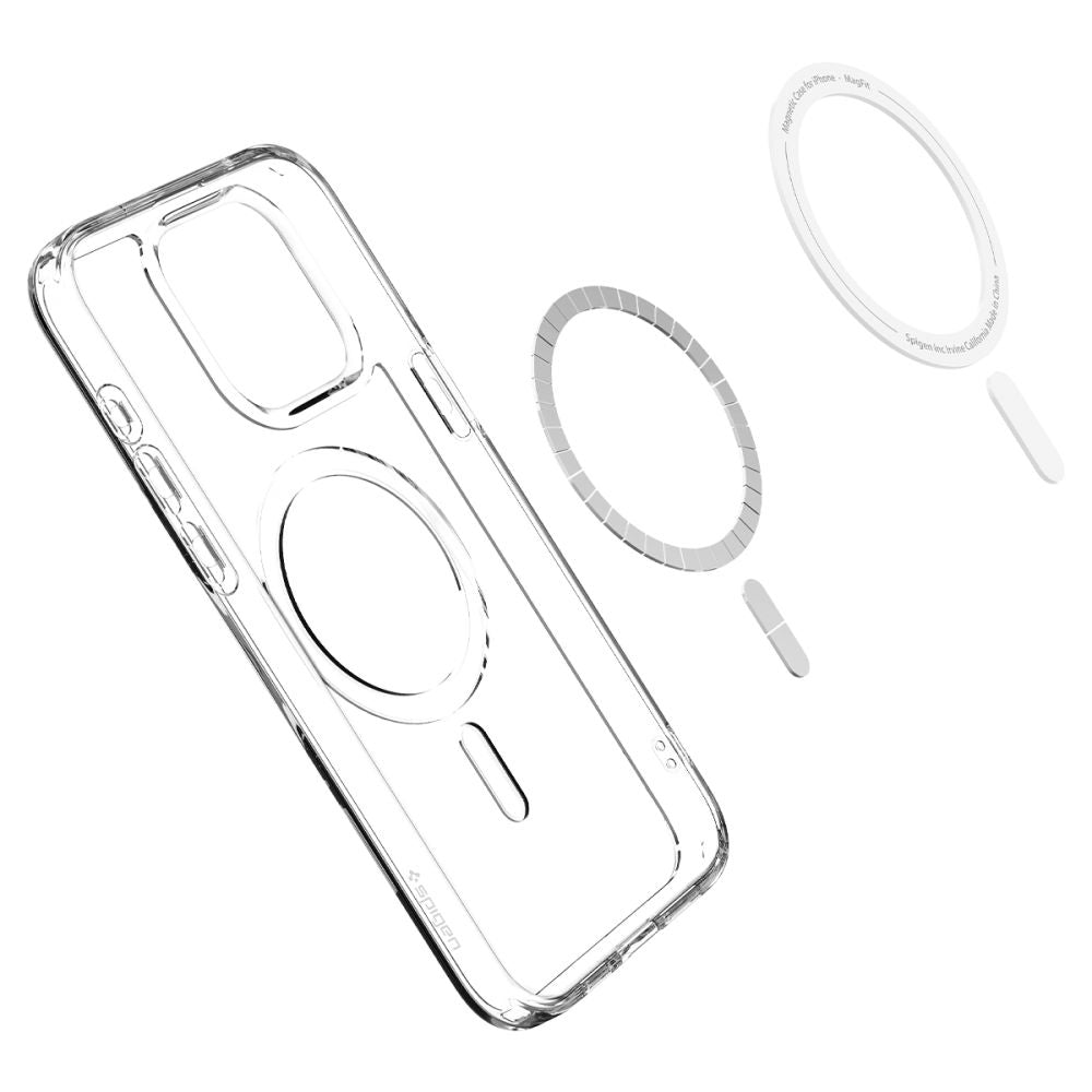Coque MagSafe pour Apple iPhone 15 Pro Max, Spigen, Ultra Hybrid, Blanche ACS06576
