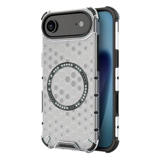 Coque MagSafe pour Apple iPhone 17 Air, Techsuit, HoneyComb Shield, Blanche