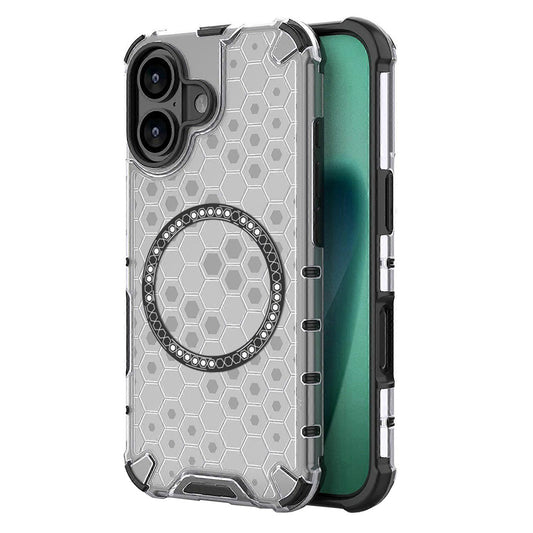 Étui MagSafe pour Apple iPhone 17, Techsuit, HoneyComb Shield, Blanc