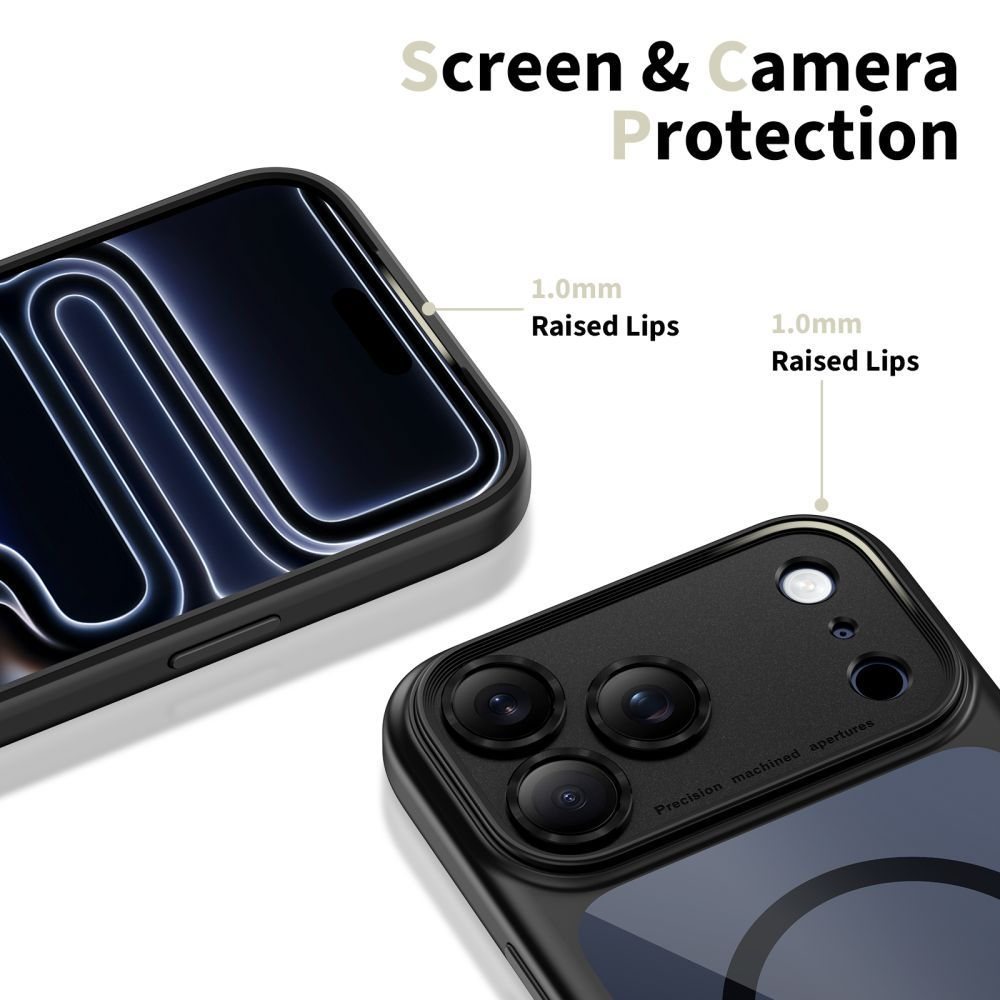 Coque MagSafe pour Apple iPhone 17 Pro, Tech-Protect, MagPeak, Bleu marine