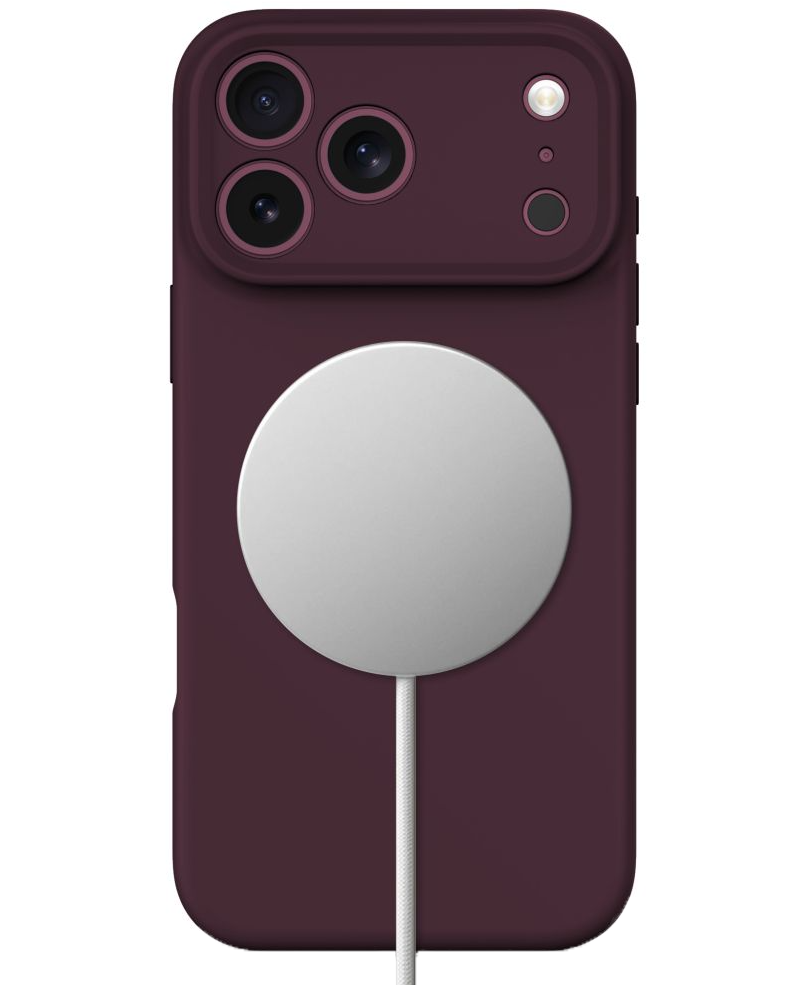 Coque MagSafe pour Apple iPhone 18 Pro / 17 Pro, Tech-Protect, en silicone, bordeaux