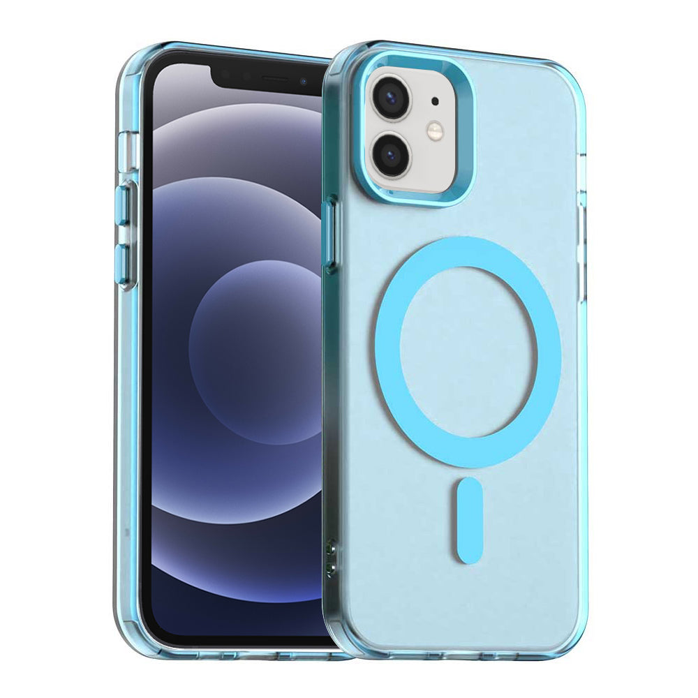 Coque MagSafe pour Apple iPhone 12 / 12 Pro, Techsuit, CandyCase, Bleue