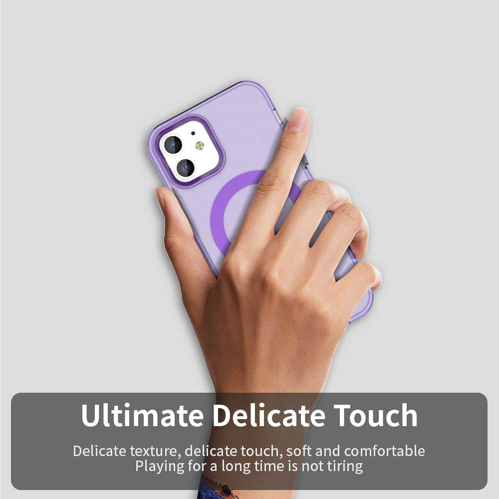 Coque MagSafe pour Apple iPhone 12 / 12 Pro, Techsuit, CandyCase, Violet