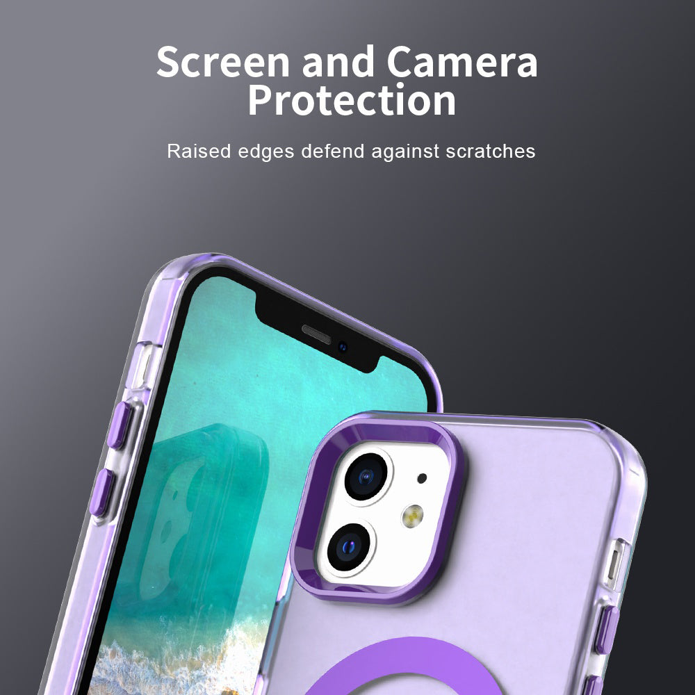 Coque MagSafe pour Apple iPhone 12 / 12 Pro, Techsuit, CandyCase, Violet
