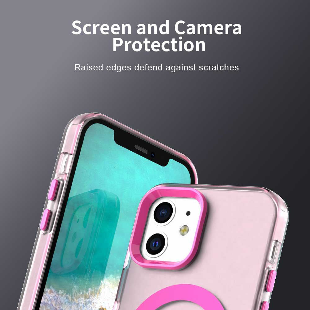 Coque MagSafe pour Apple iPhone 12 / 12 Pro, Techsuit, CandyCase, Rose