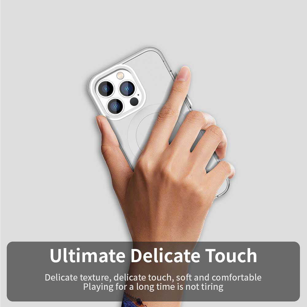 Coque MagSafe pour Apple iPhone 12 Pro Max, Techsuit, CandyCase, Blanche