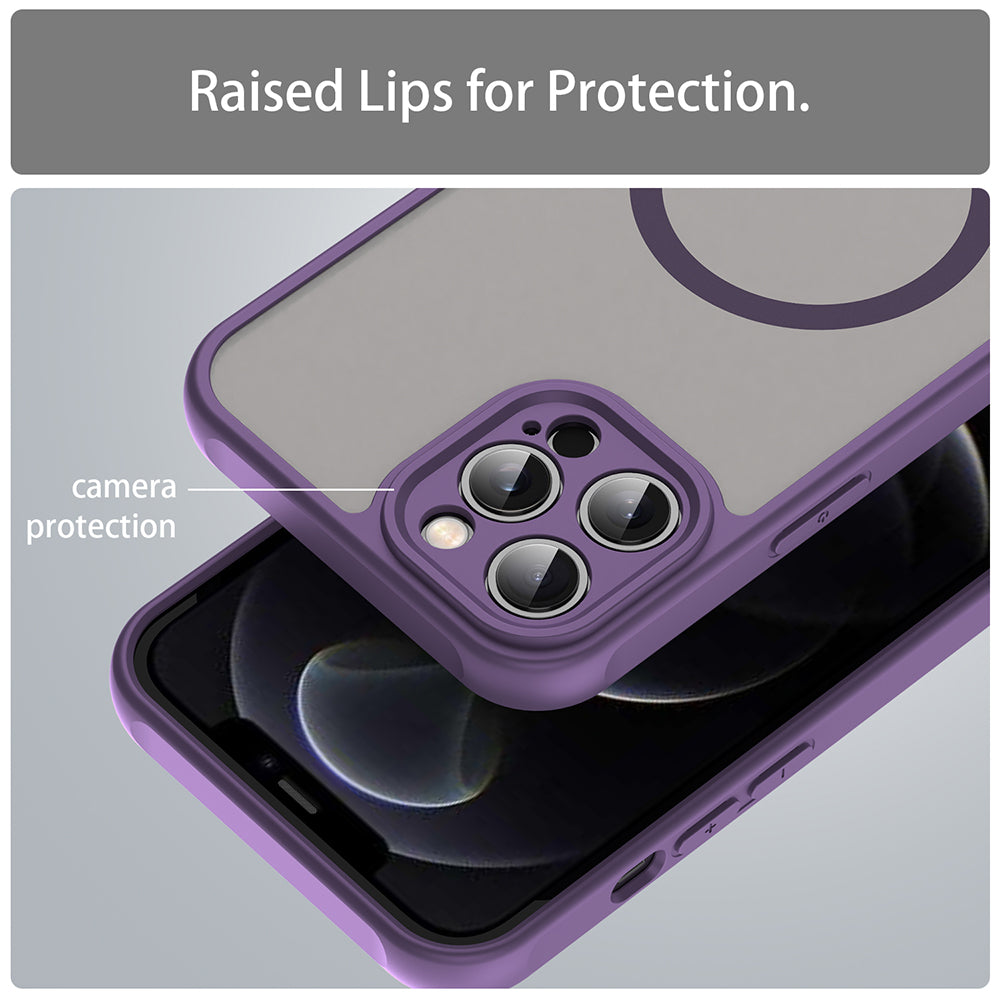 Coque MagSafe pour Apple iPhone 12 Pro, Techsuit, HaloFrost II, Violet