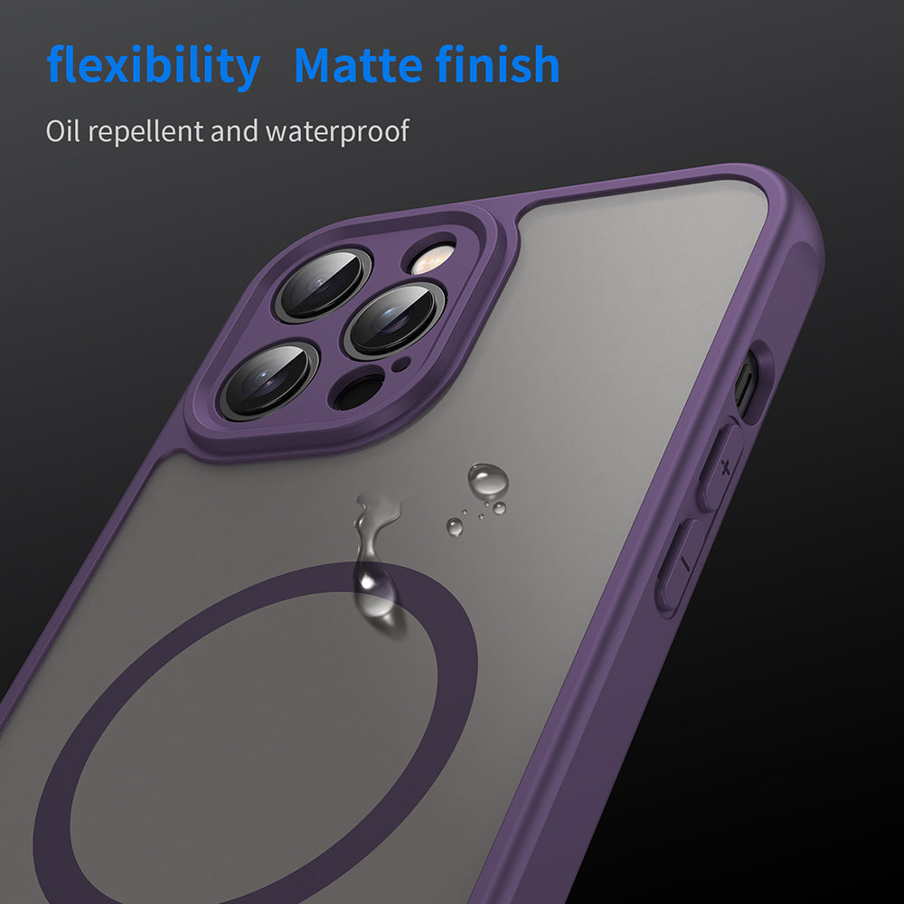 Coque MagSafe pour Apple iPhone 12 Pro, Techsuit, HaloFrost II, Violet
