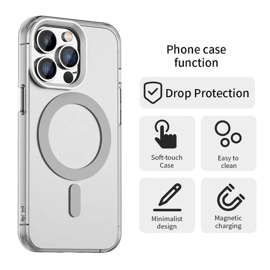 Coque MagSafe pour Apple iPhone 13 Pro, Techsuit, CandyCase, Blanche