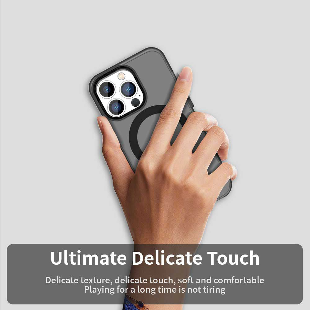Coque MagSafe pour Apple iPhone 13 Pro, Techsuit, CandyCase, Noire