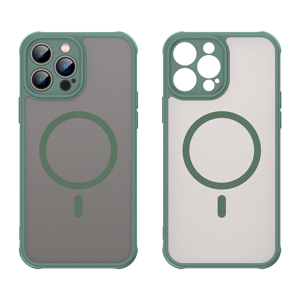 Coque MagSafe pour Apple iPhone 13 Pro, Techsuit, HaloFrost II, Vert