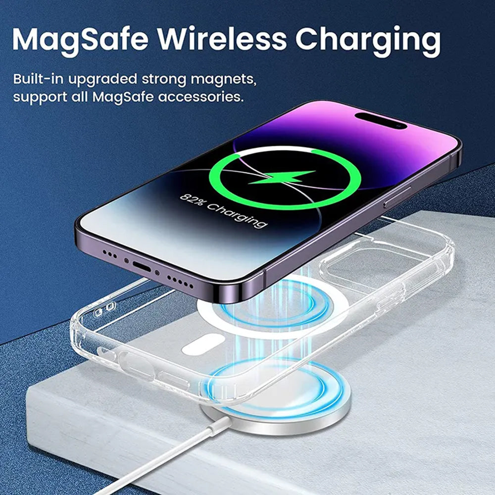 Coque MagSafe pour Apple iPhone 13 Pro, Techsuit, Pro, Noire