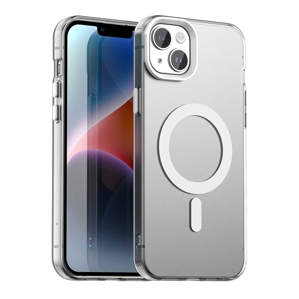 Coque MagSafe pour Apple iPhone 13, Techsuit, CandyCase, Blanche