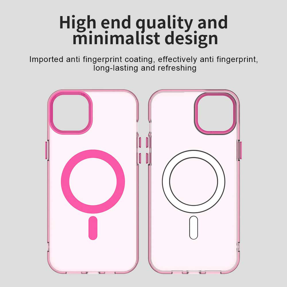 Coque MagSafe pour Apple iPhone 13, Techsuit, CandyCase, Rose
