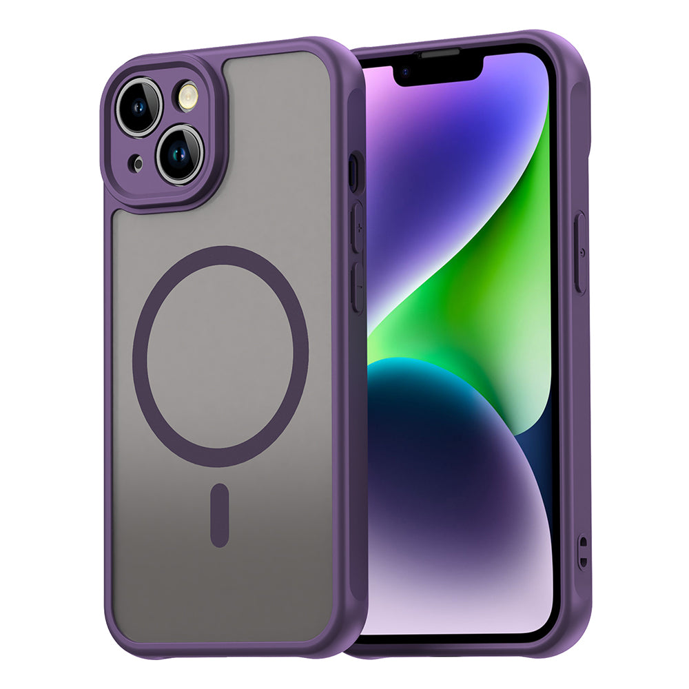Coque MagSafe pour Apple iPhone 13, Techsuit, HaloFrost II, Violet