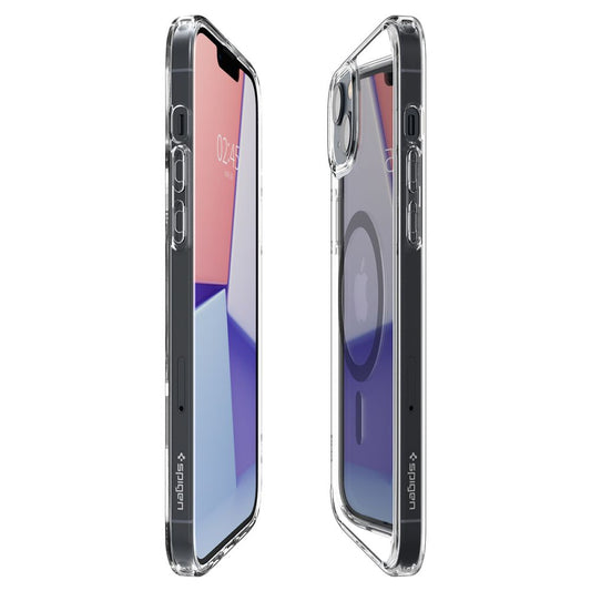 Coque MagSafe pour Apple iPhone 14 Plus, Spigen, Ultra Hybrid Carbon, Transparente