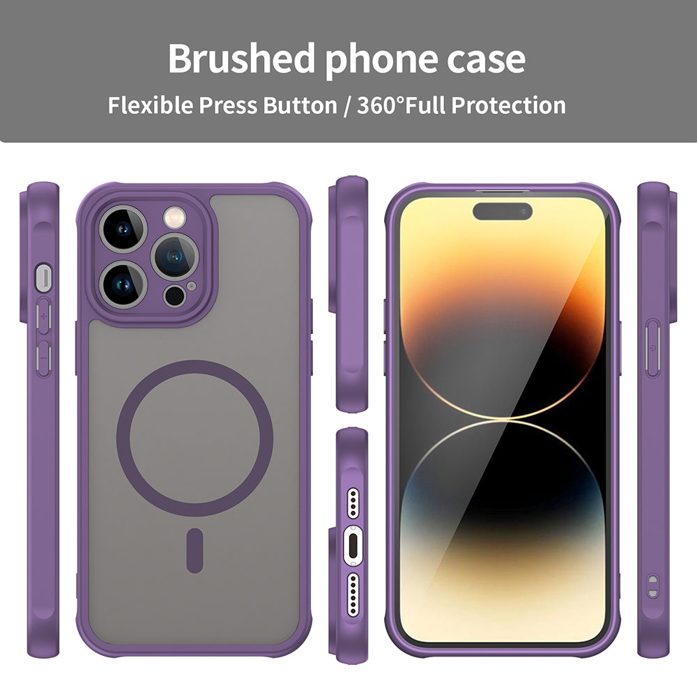 Coque MagSafe pour Apple iPhone 14 Pro Max, Techsuit, HaloFrost II, Violet