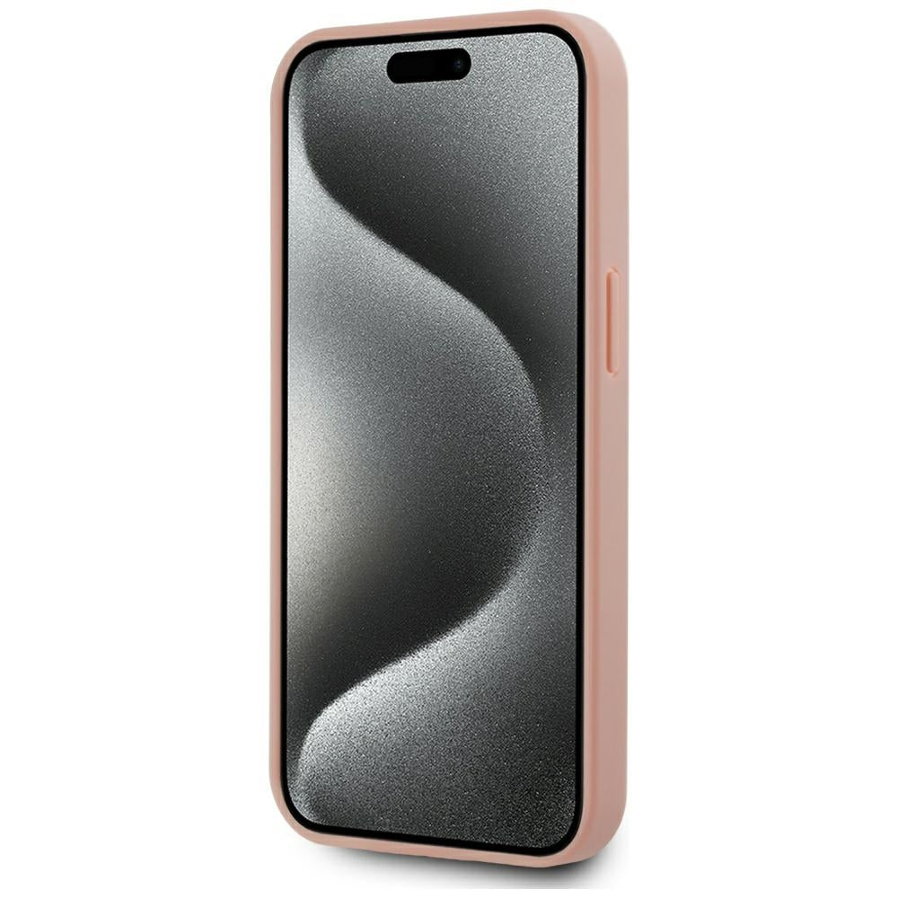Étui MagSafe pour Apple iPhone 15, Karl Lagerfeld, Hot Stamp, Rose