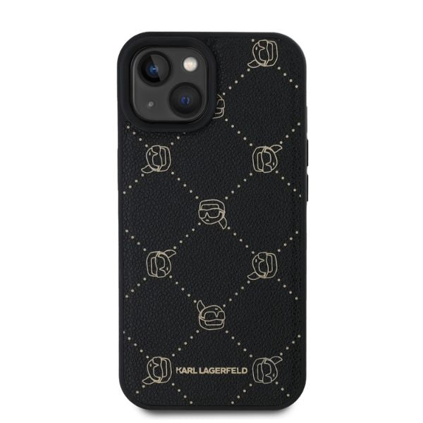 MagSafe Case for Apple iPhone 15, Karl Lagerfeld, Karl's Head, Black