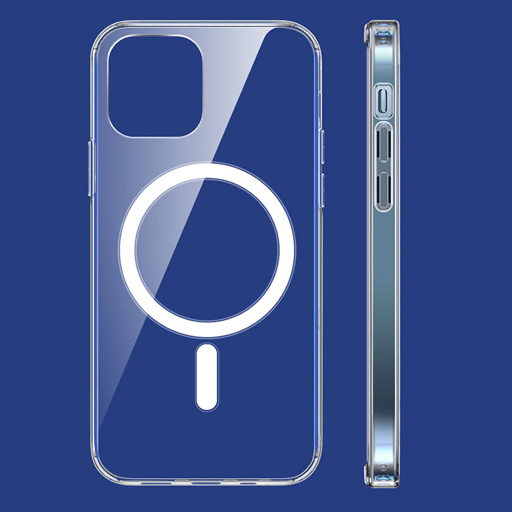 Coque MagSafe pour Apple iPhone 15 Pro Max, Techsuit, Pro, Transparente