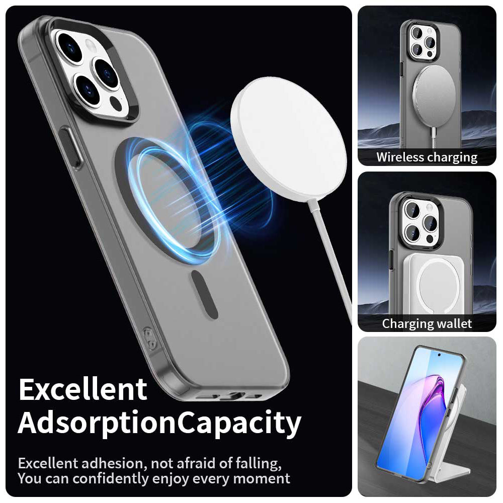 Coque MagSafe pour Apple iPhone 15 Pro, Techsuit, CandyCase, Noire