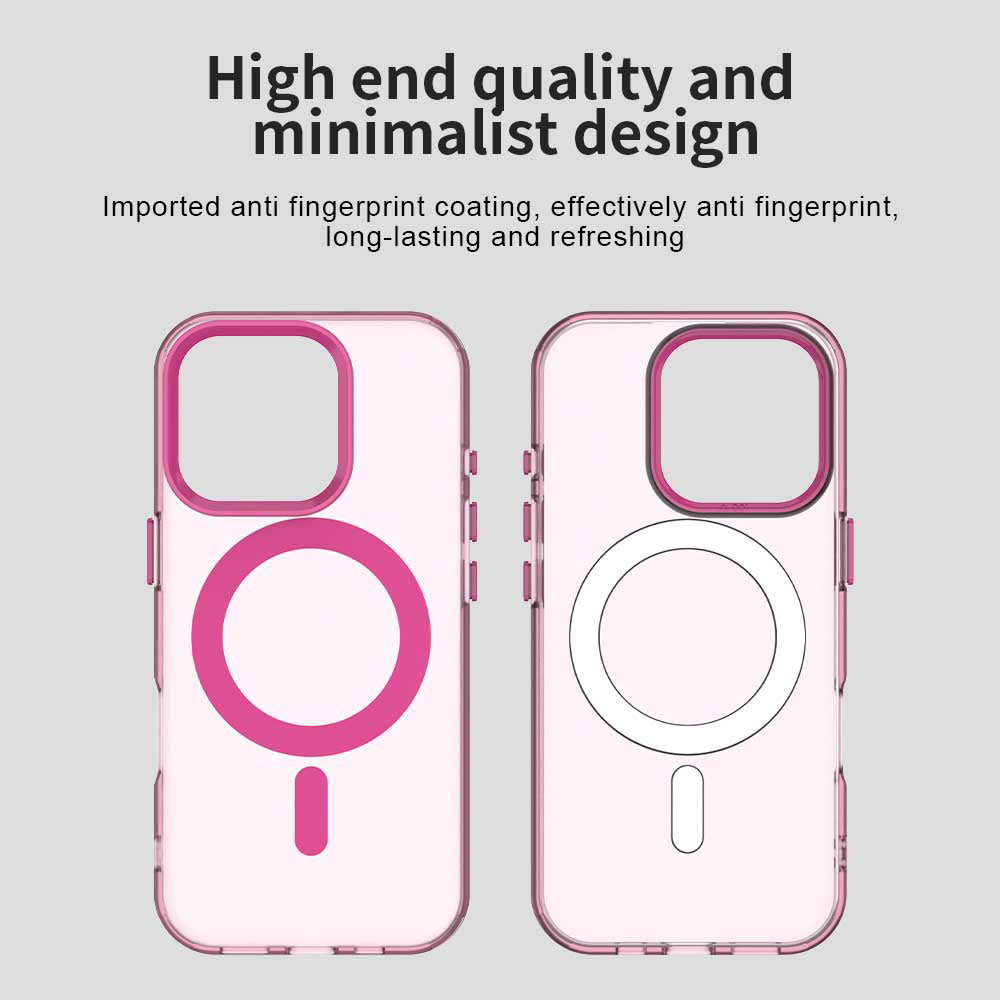 Coque MagSafe pour Apple iPhone 15 Pro, Techsuit, CandyCase, Rose