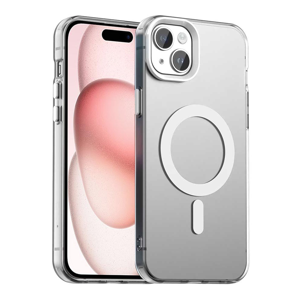 Coque MagSafe pour Apple iPhone 15, Techsuit, CandyCase, Blanche