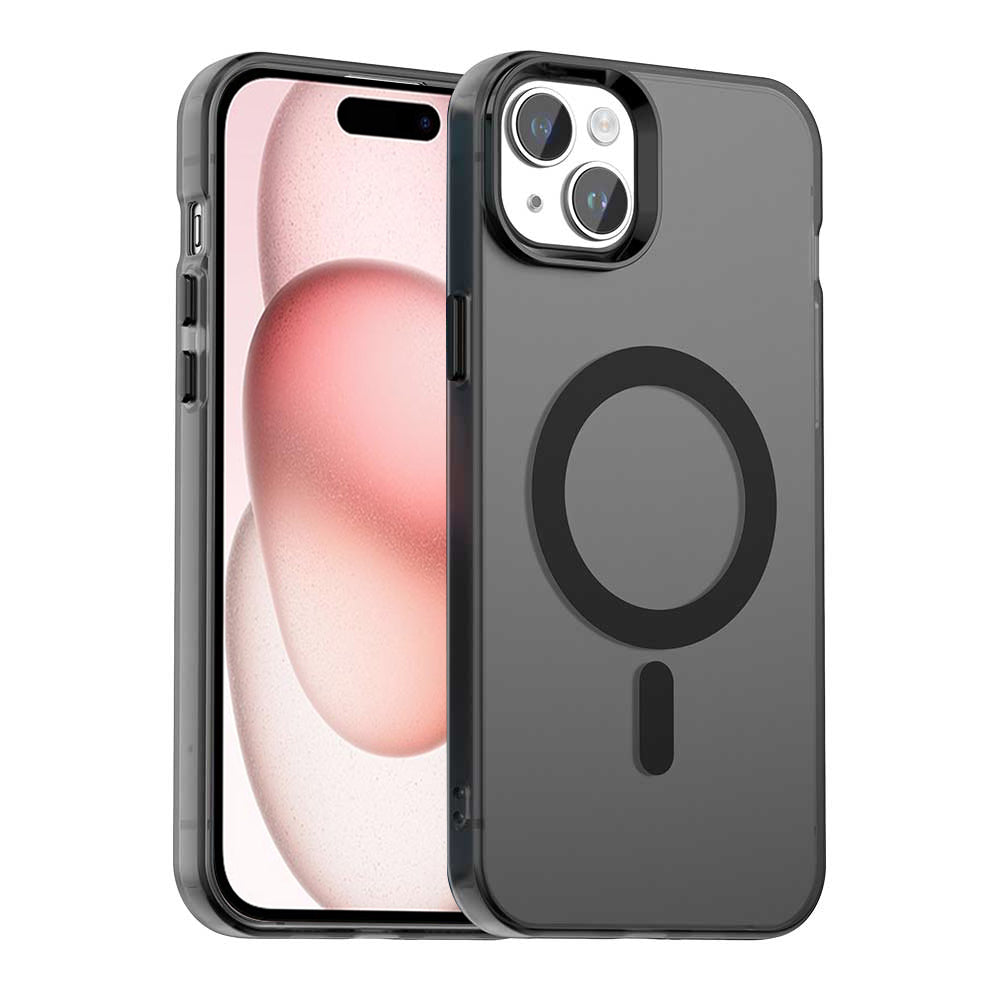 Coque MagSafe pour Apple iPhone 15, Techsuit, CandyCase, Noire