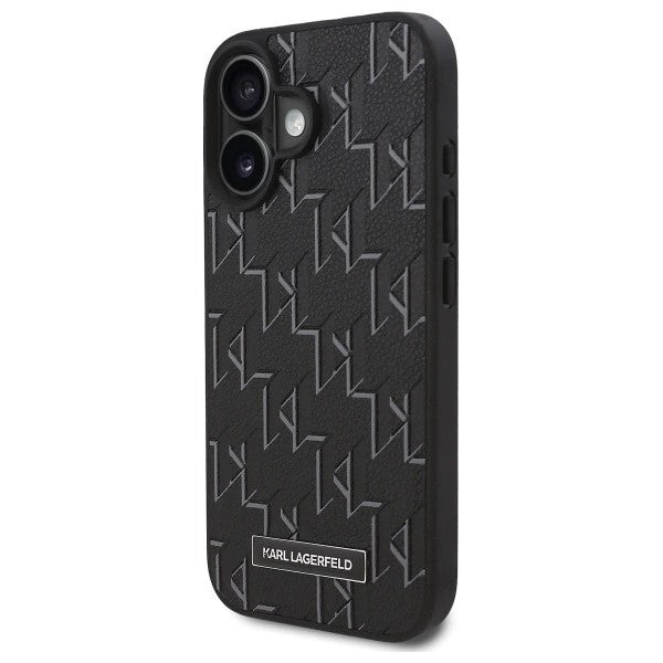 Étui MagSafe pour Apple iPhone 16, Karl Lagerfeld, Hot Stamp, Noir