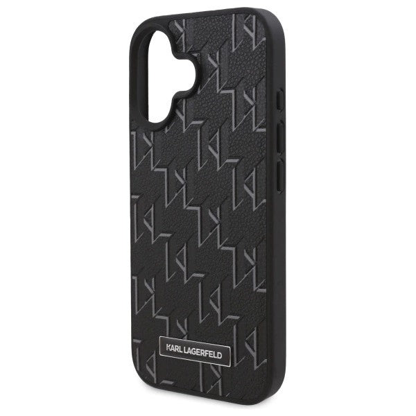 Étui MagSafe pour Apple iPhone 16, Karl Lagerfeld, Hot Stamp, Noir