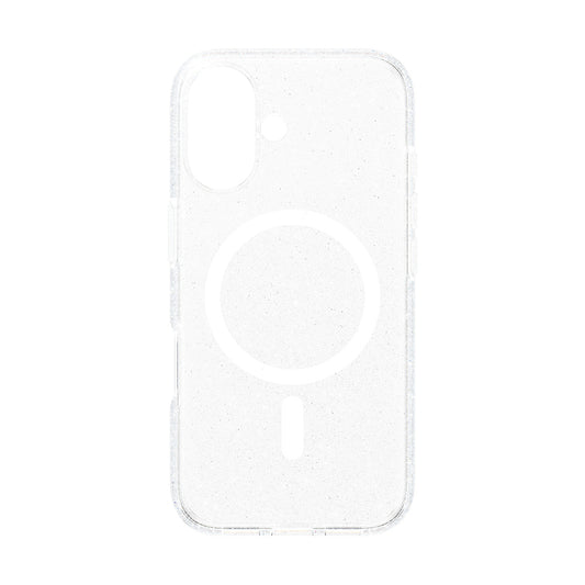 Coque MagSafe pour Apple iPhone 16, PanzerGlass, Care Urban Combat Star Lit, Transparente Blanche