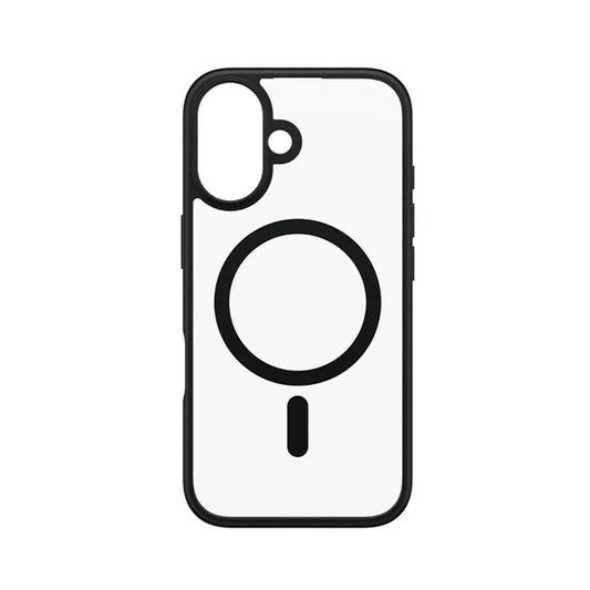 Coque MagSafe pour Apple iPhone 16, PanzerGlass, Frame, Transparent Noir