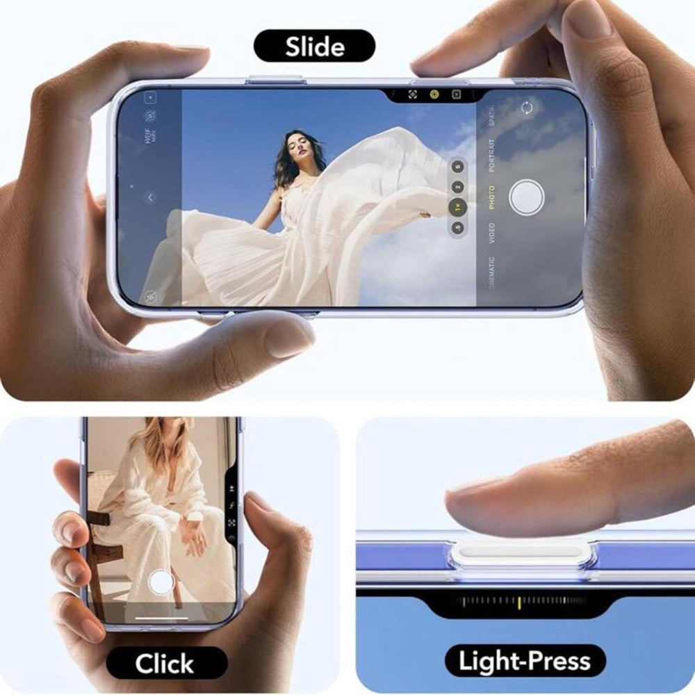 Coque MagSafe pour Apple iPhone 16 Plus, ESR, Classic Hybrid Kickstand Slide, Transparente