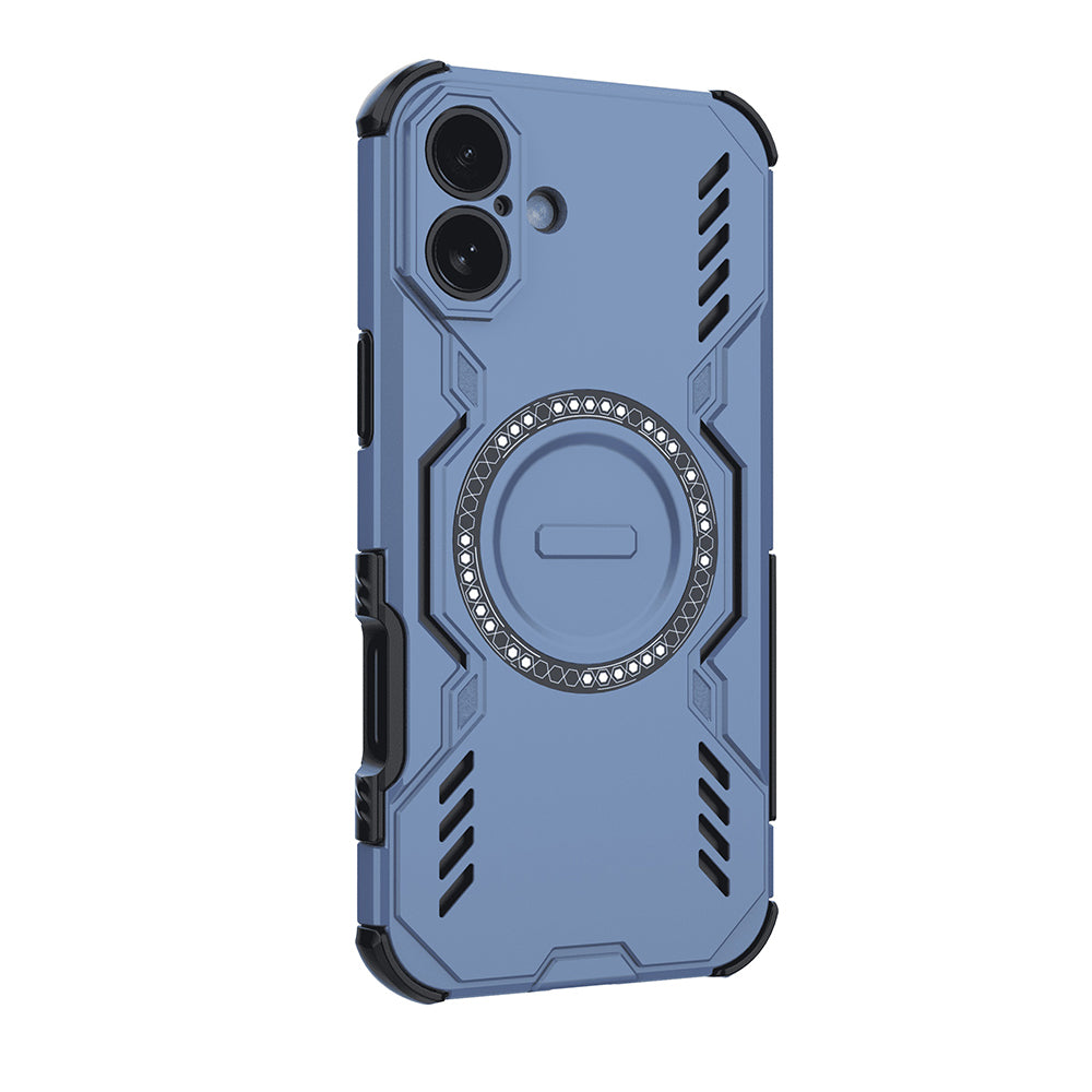 Coque MagSafe pour Apple iPhone 16 Plus, Techsuit, ArmorMag, Bleue