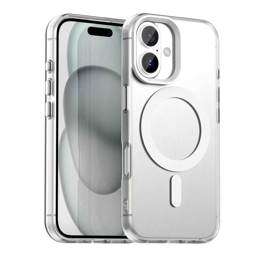 Coque MagSafe pour Apple iPhone 16 Plus, Techsuit, CandyCase, Blanche