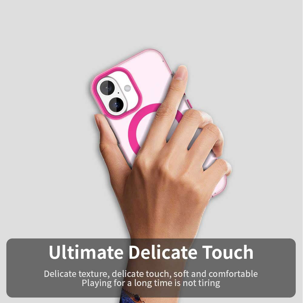 Coque MagSafe pour Apple iPhone 16 Plus, Techsuit, CandyCase, rose