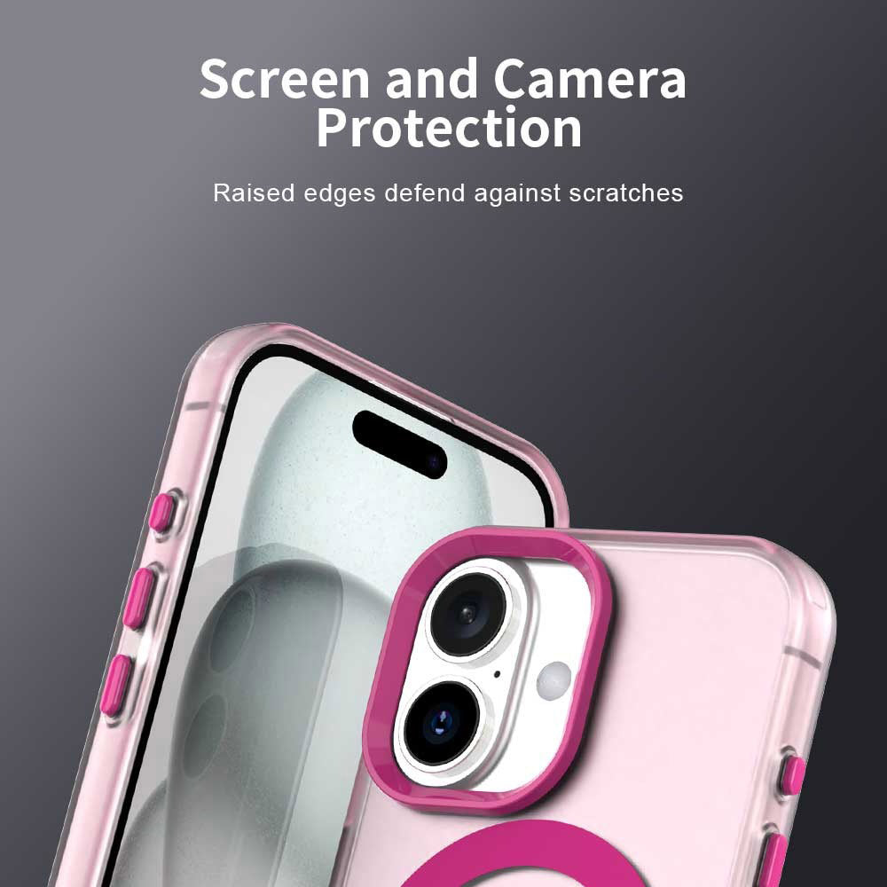 Coque MagSafe pour Apple iPhone 16 Plus, Techsuit, CandyCase, rose