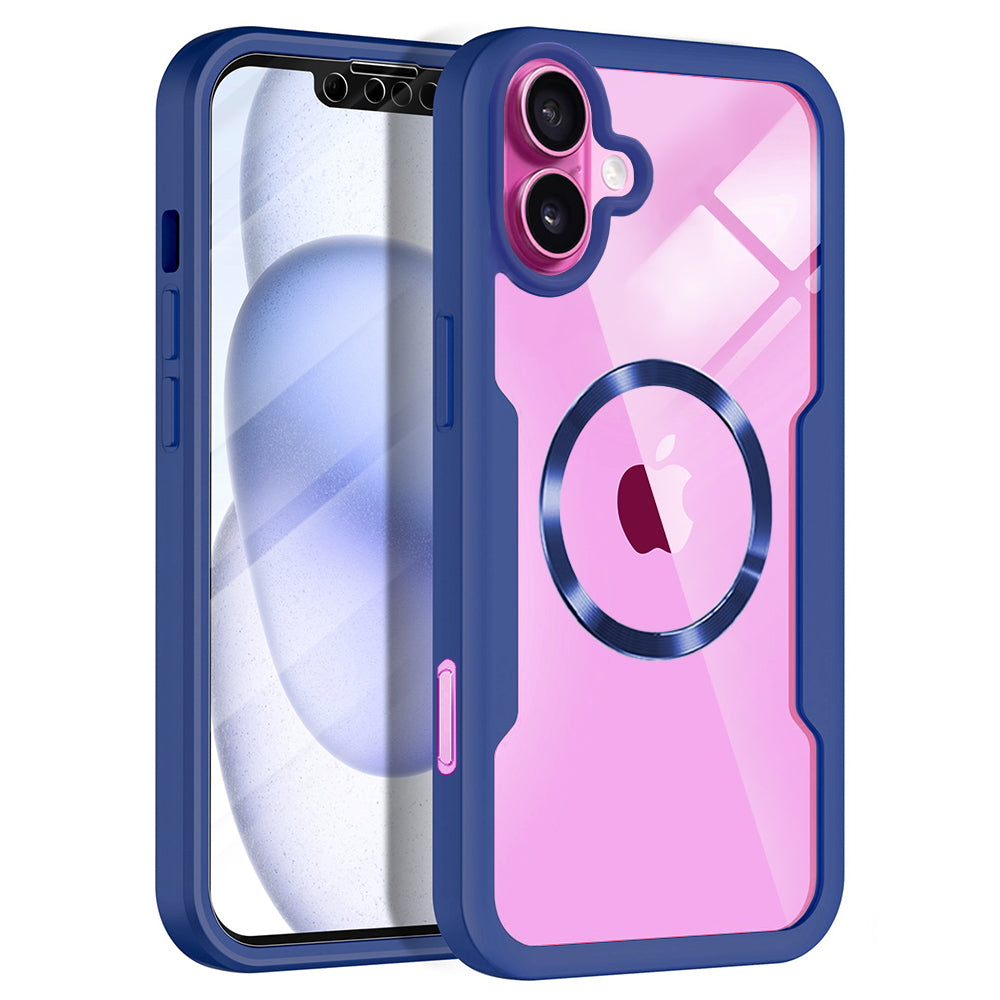 Coque MagSafe pour Apple iPhone 16 Plus, Techsuit, ColorVerse 360, Bleue